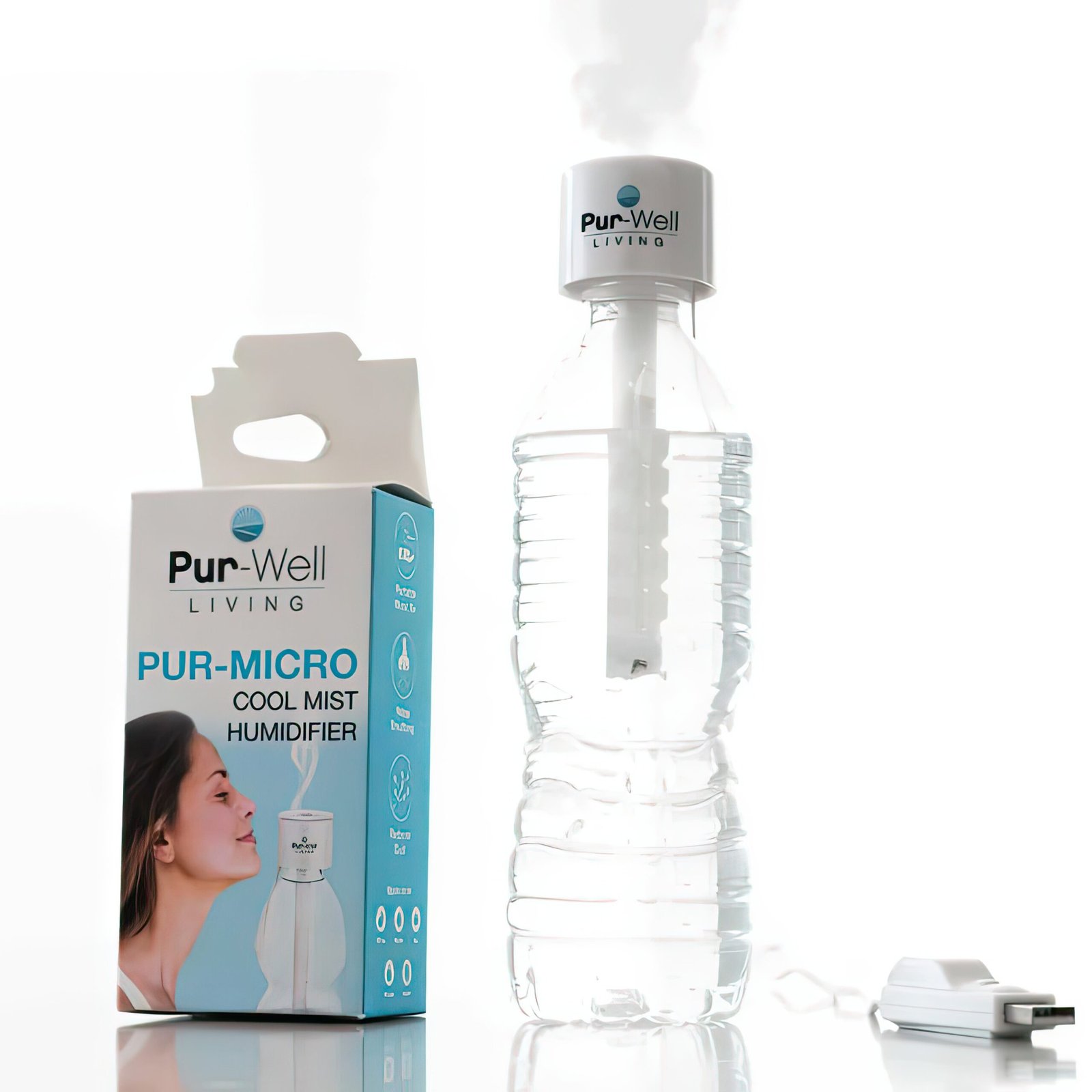 pur micro portable cool mist humidifier – usb rechargeable