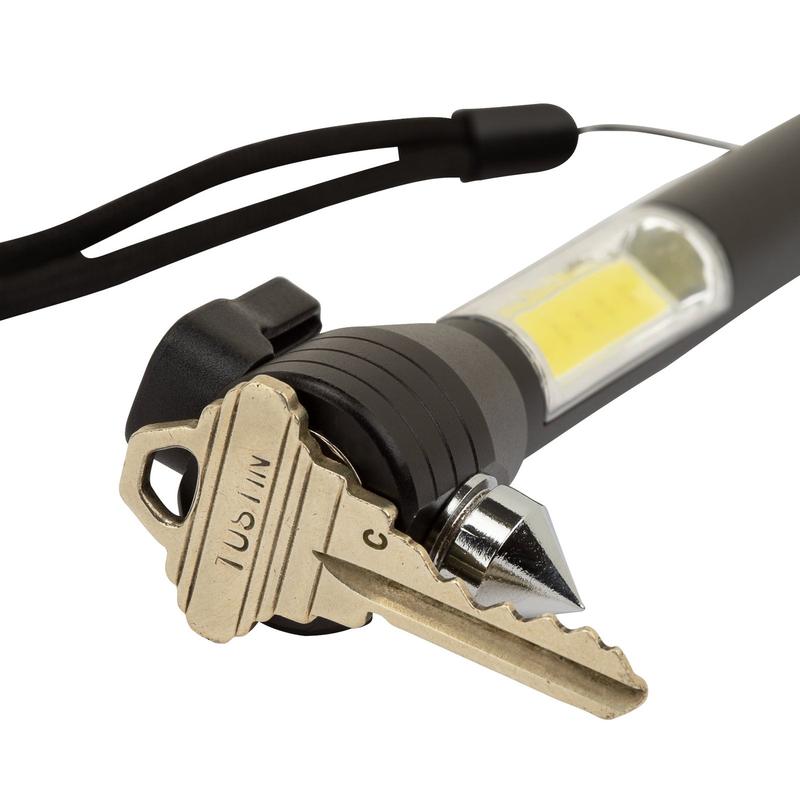 4 in 1 auto safety tool with cob flashlight – magnetic head, steel tip, and concealed blade 4 in 1 auto safety tool with cob flashlight – magnetic head, steel tip, and concealed blade