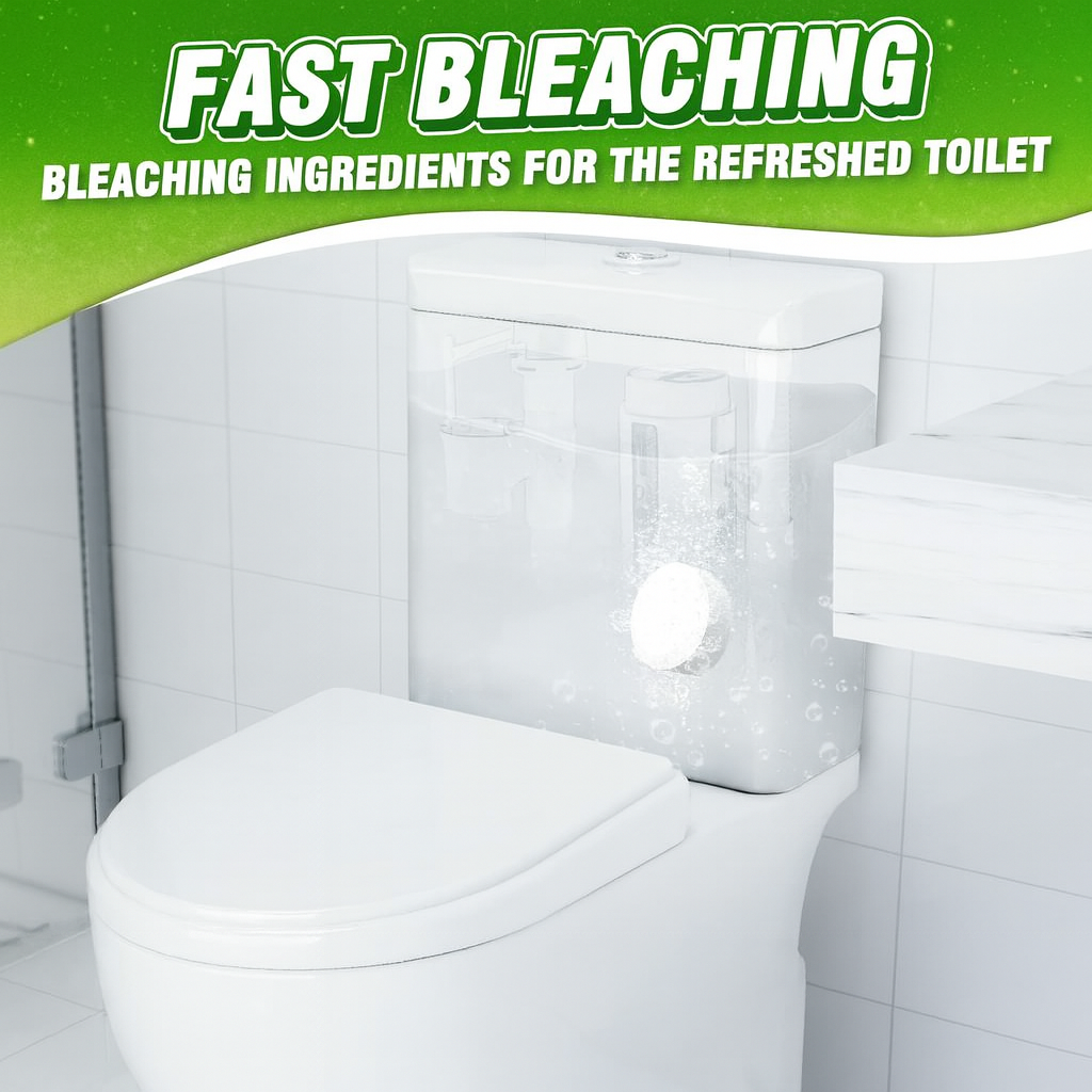 12pk powerhouse automatic toilet bowl cleaner – bleaches with every flush, septic safe 12pk powerhouse automatic toilet bowl cleaner – bleaches with every flush, septic safe