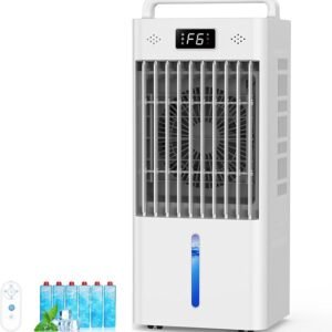 portable windowless air conditioner – 3 in 1 evaporative cooler with remote