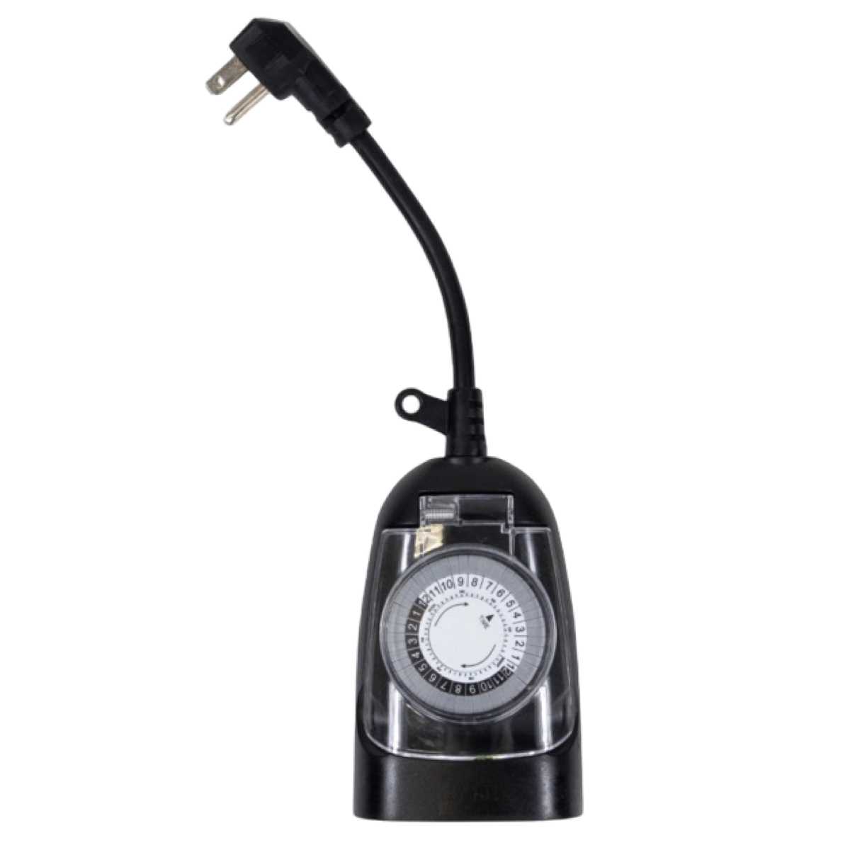 intertek indoor/outdoor 15amp 3 prong mechanical timer w/ 2 outlets