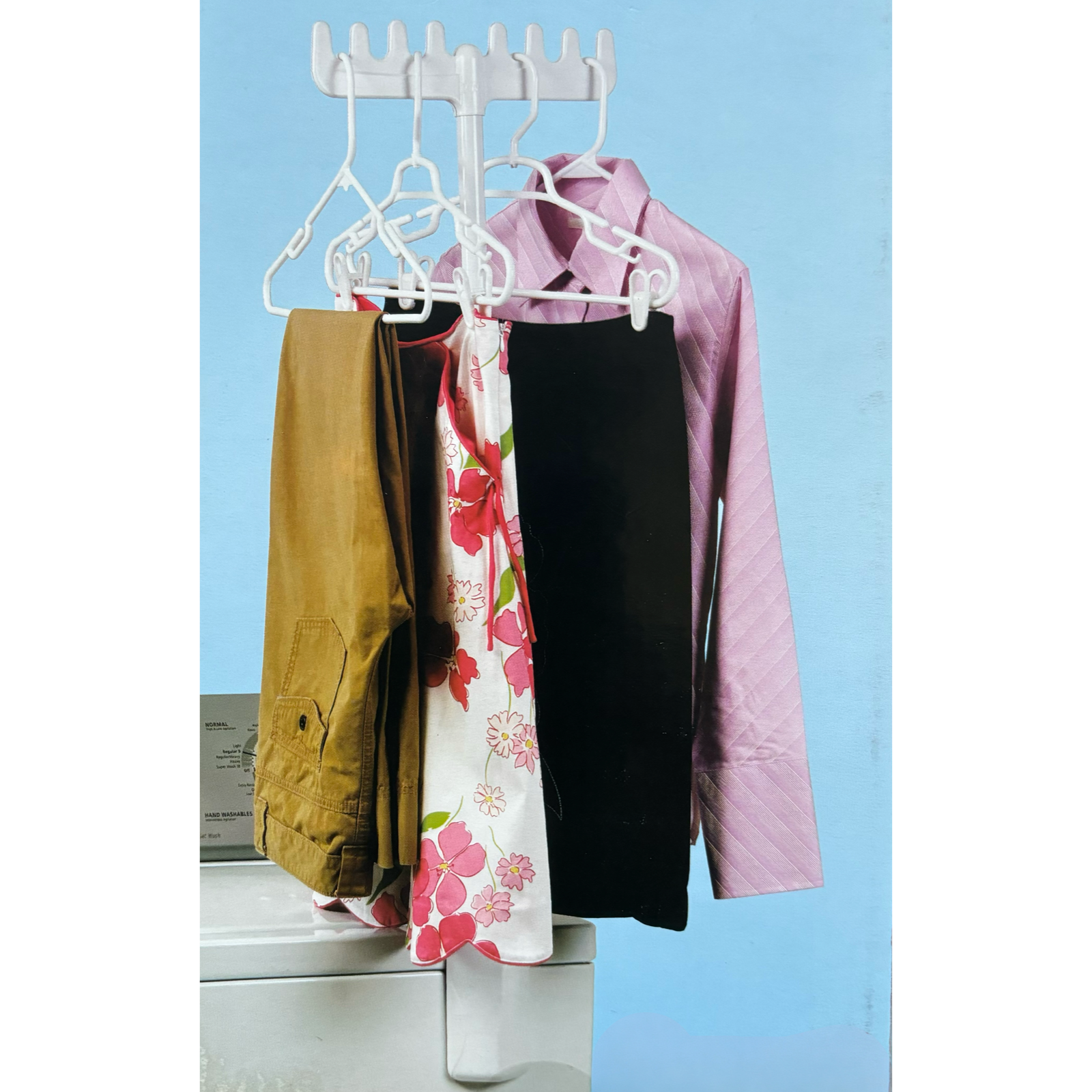 onz magnetic laundry valet for hanging clothes no tools required