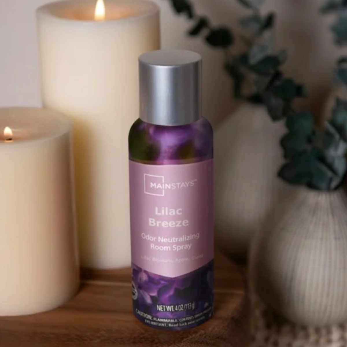 mainstays 4oz lilac breeze odor neutralizing room spray