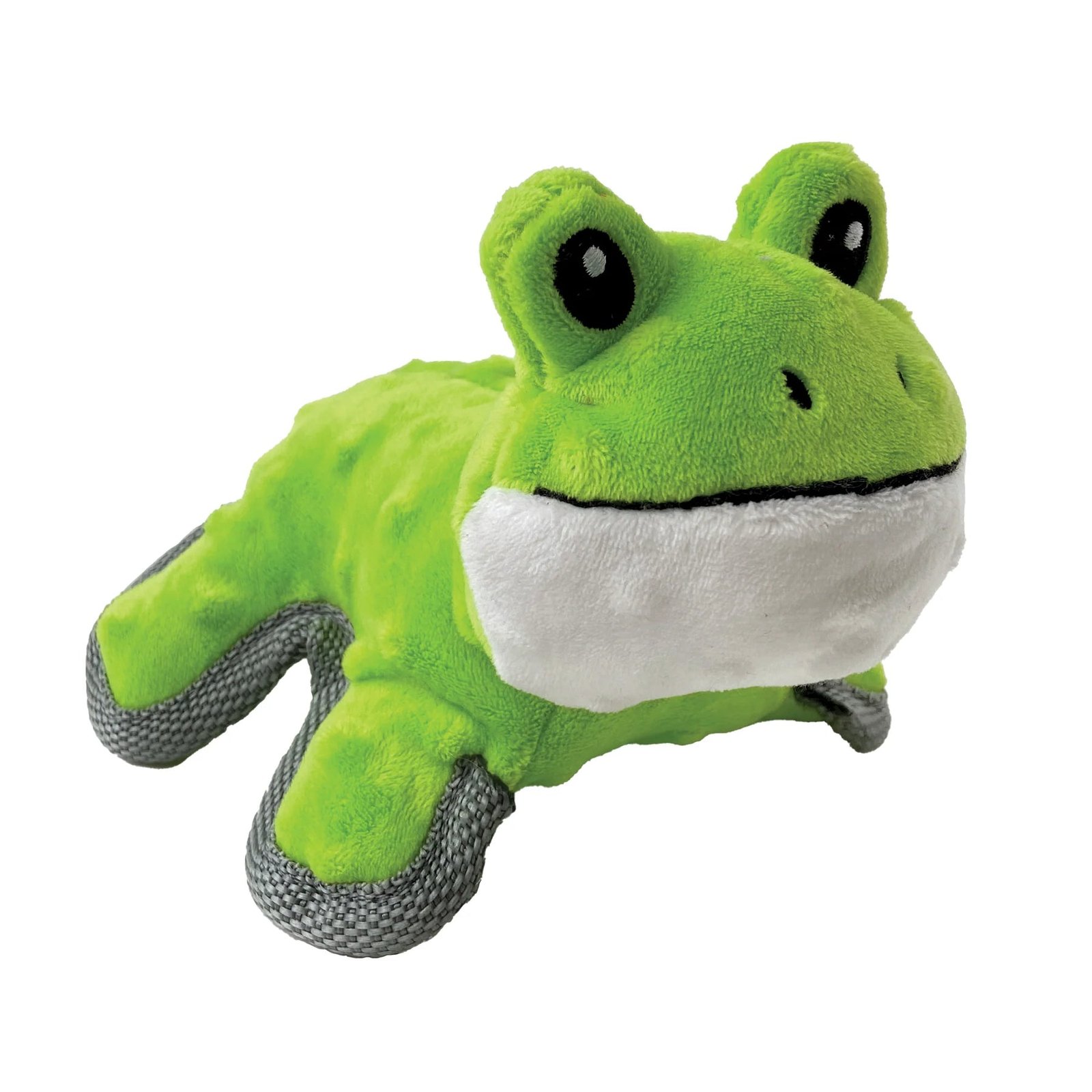 7" foufit mini tuffs green frog plush toy w/ squeaker!